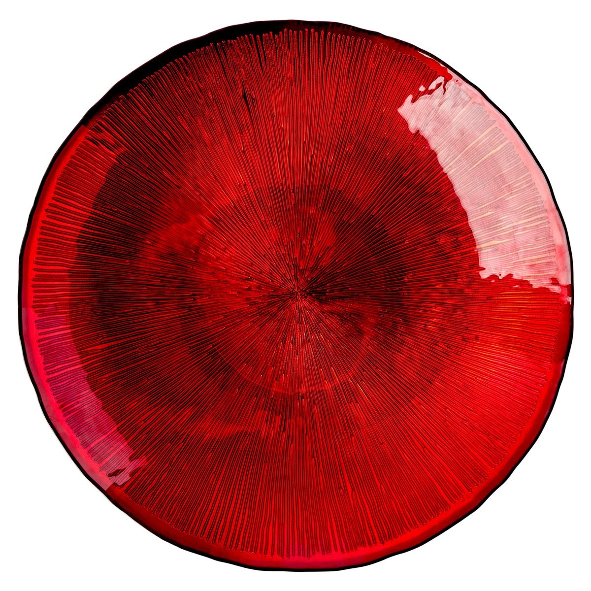 Schale Bowl Crimson Comet 39,5 cm Glas